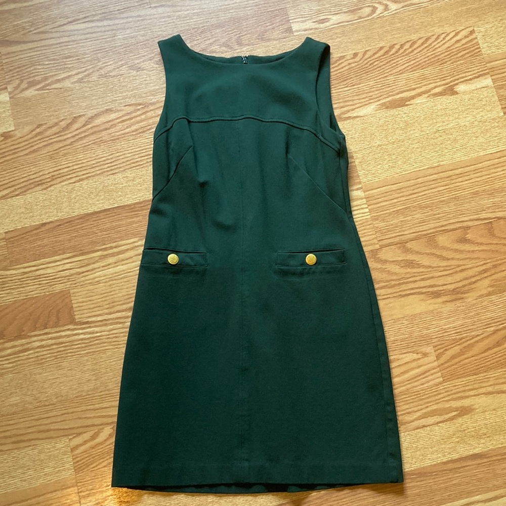 Vince Camuto dark green dress worn once